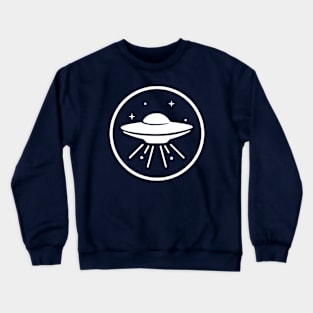 Retro minimal UFO Sci Fi Crewneck Sweatshirt